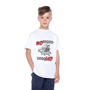 White Graphic Kids T-Shirt